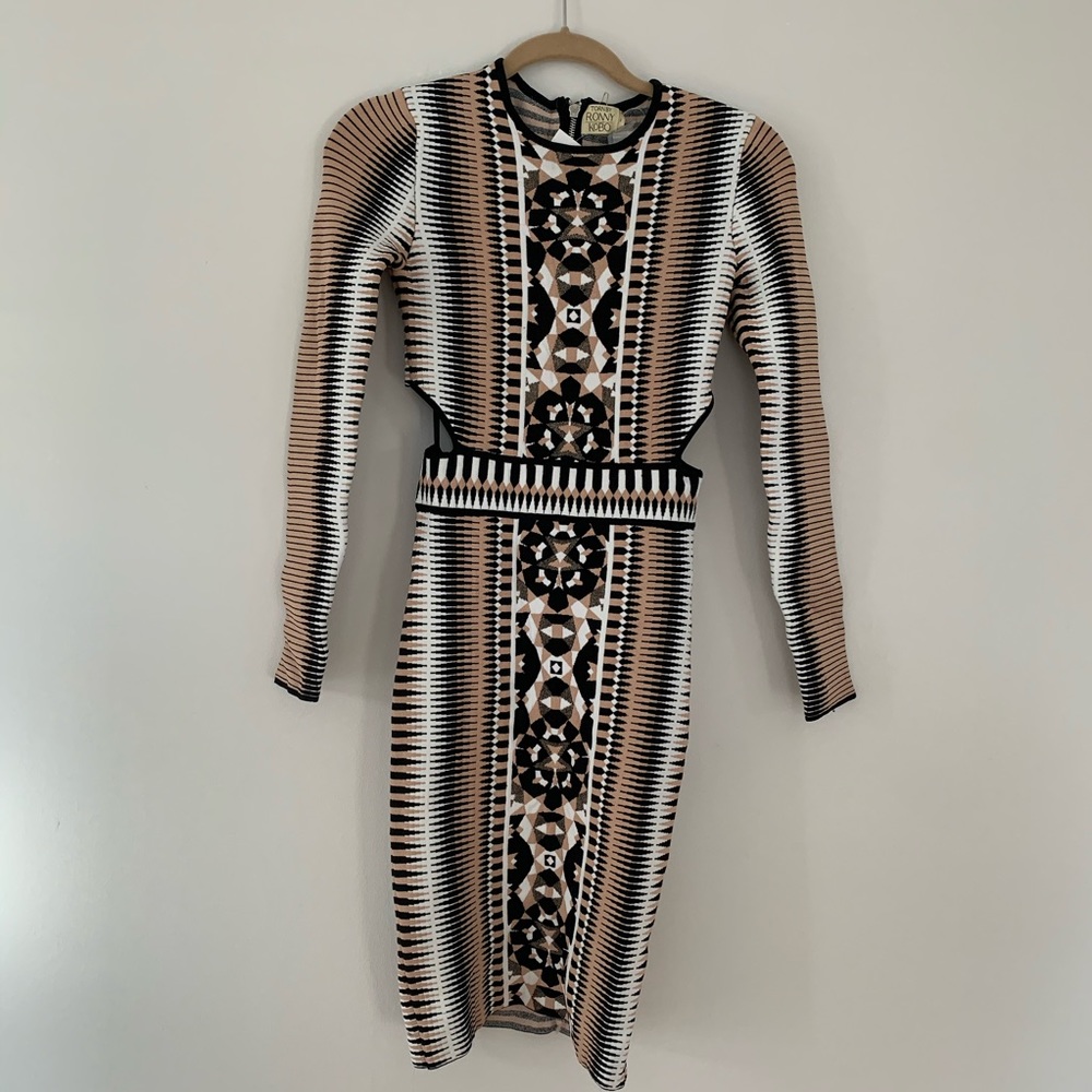 Torn by Ronny Kobo Body-con Cutout Dress